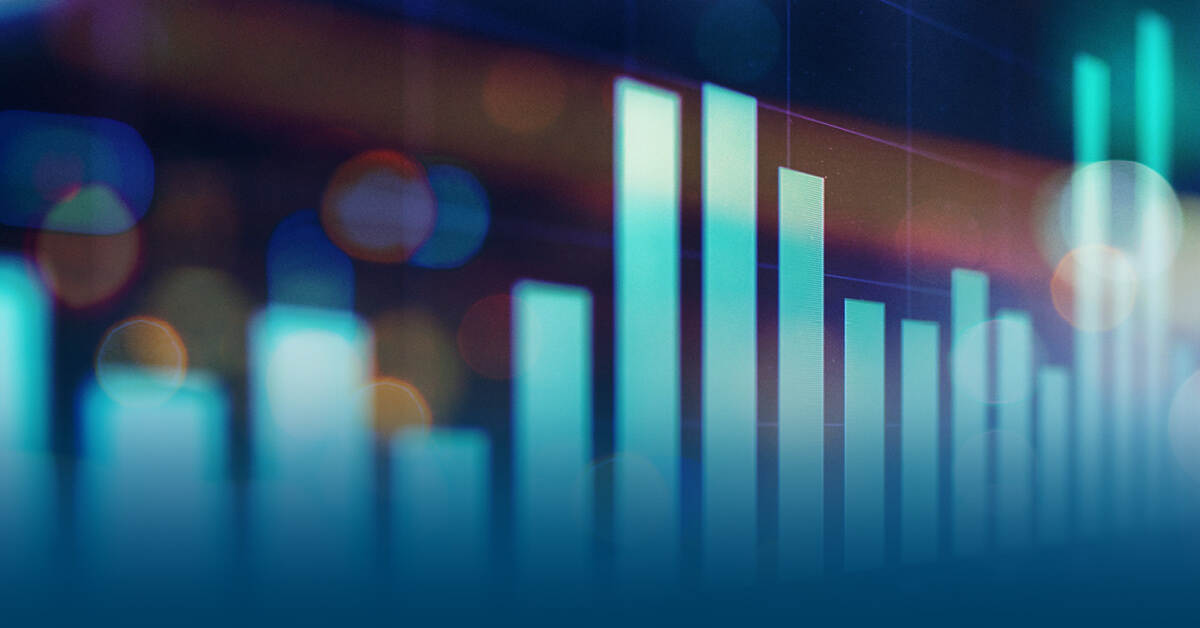 Colorful data chart graphic