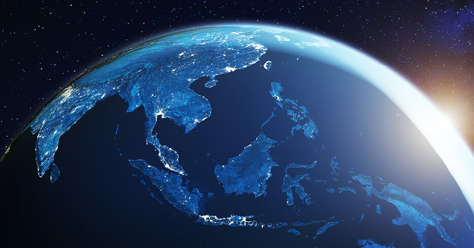 Asia from space