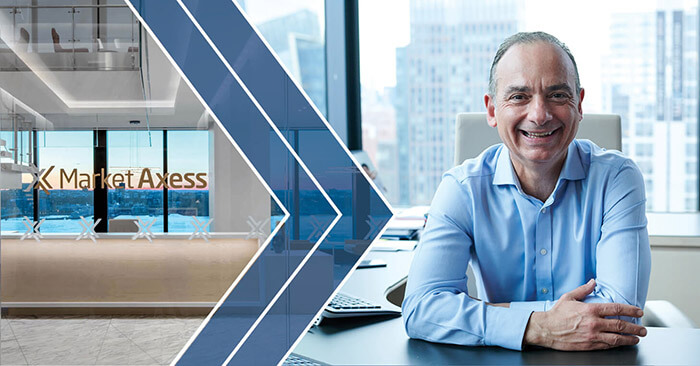 Nick Themelis at MarketAxess headquarters in NYC